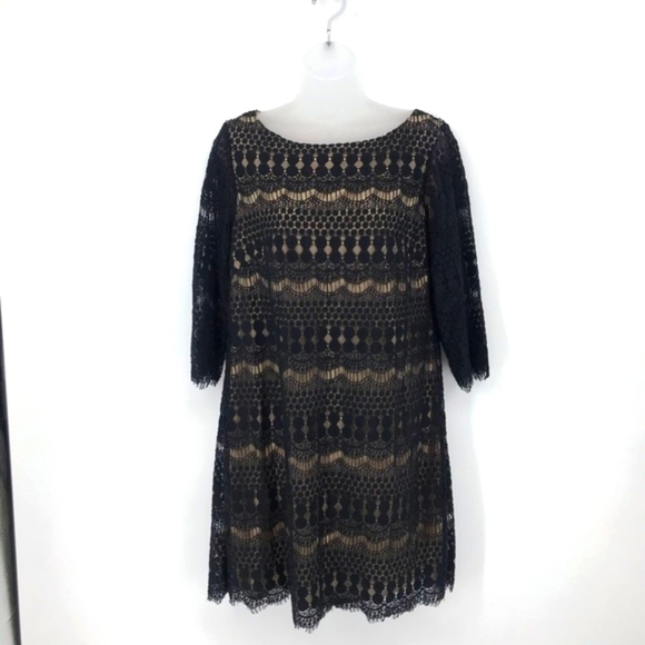 Jessica Howard Lace Overlay Dress size12P - Picture 2 of 5